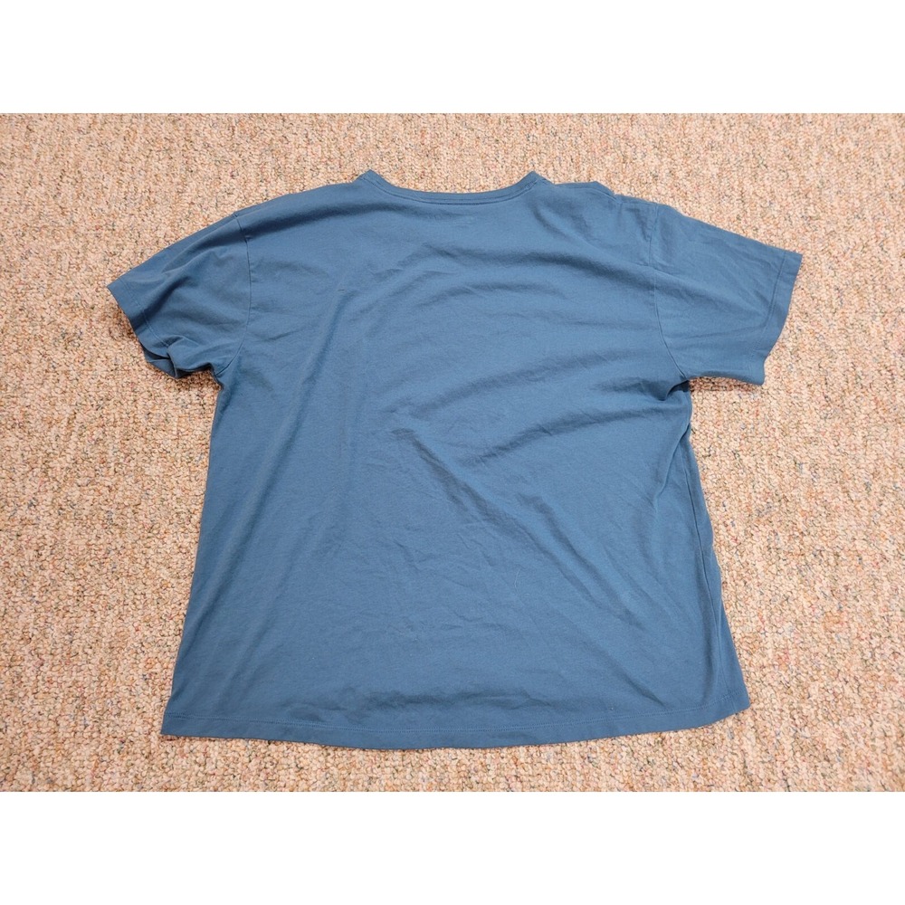 Under Armour Project Rock Shirt Mens Large Blue Disrupt Logo Performance Cropped - Picture 13 of 14